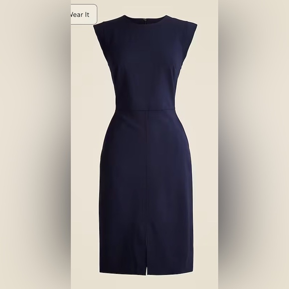 J.Crew New Resume dress in Italian wool blend - Picture 1 of 9